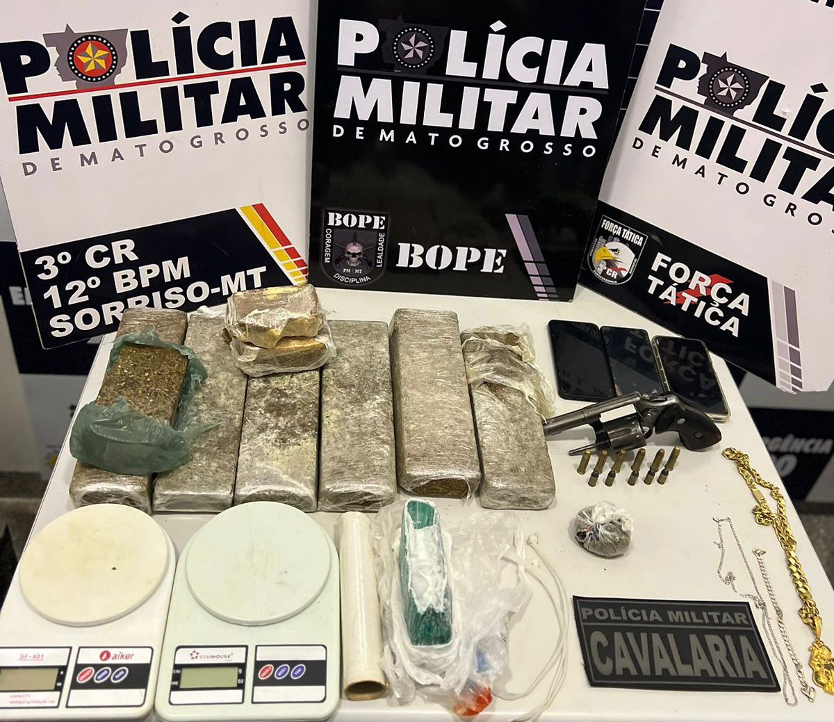 Homem é preso pela Polícia Militar com 85 porções de drogas em Várzea Grande