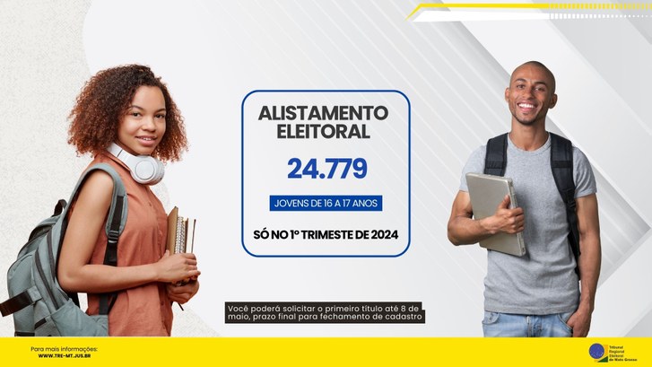 Quase 25 mil jovens já se alistaram em Mato Grosso para as Eleições de 2024