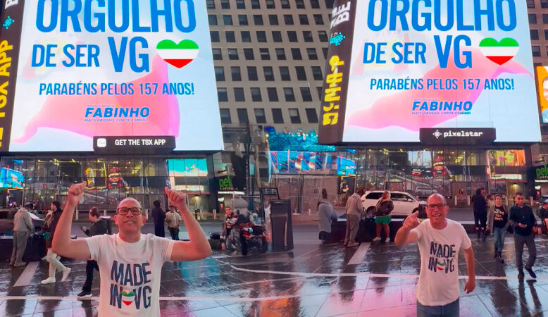 Deputado parabeniza Várzea Grande com homenagem no telão da Times Square