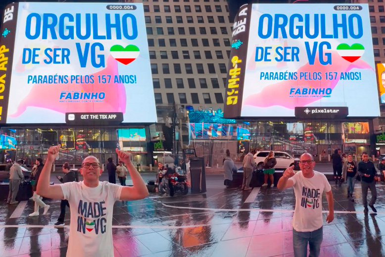 Deputado parabeniza Várzea Grande com homenagem no telão da Times Square