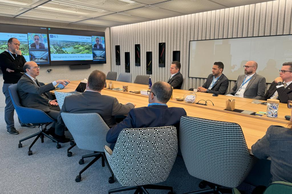 Em reunião com Mauro Mendes, Google propõe parceria para combater a sonegação fiscal em MT