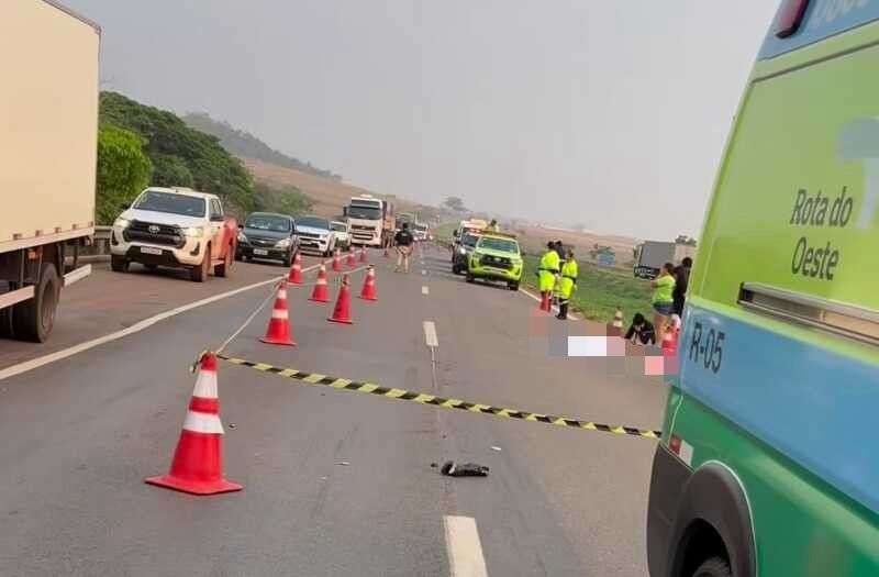 Mulher morre atropelada por carreta nesta madrugada deste sábado (28) na BR 163 – Jornal Advogado – Em Mato Grosso