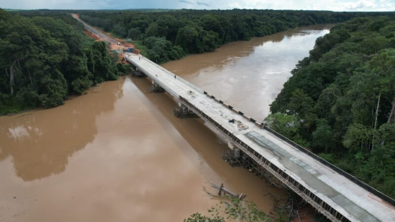 Governo de MT conclui ponte de 691 metros sobre o Rio Teles Pires entre Carlinda e Novo Mundo