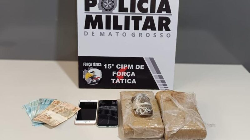 Força Tática prende faccionado com tabletes de maconha em Várzea Grande