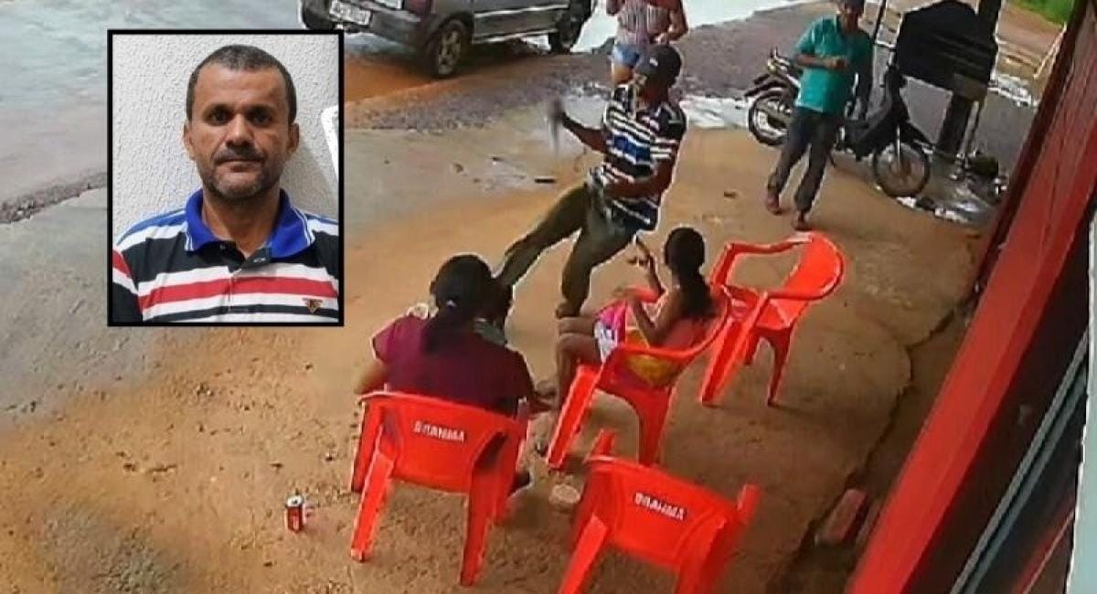 Homem que matou esposa que segurava a filha no colo é preso em matagal horas após o crime