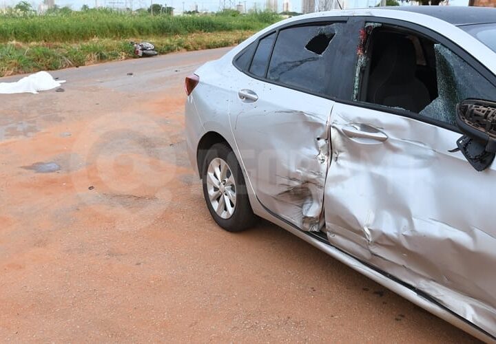 Motociclista de 24 anos morre ao colidir na lateral de Onix que fazia manobra em MT