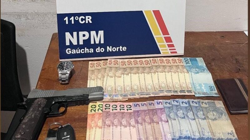 Bandidos invadem residência, fazem reféns e são baleados pela PM durante fuga