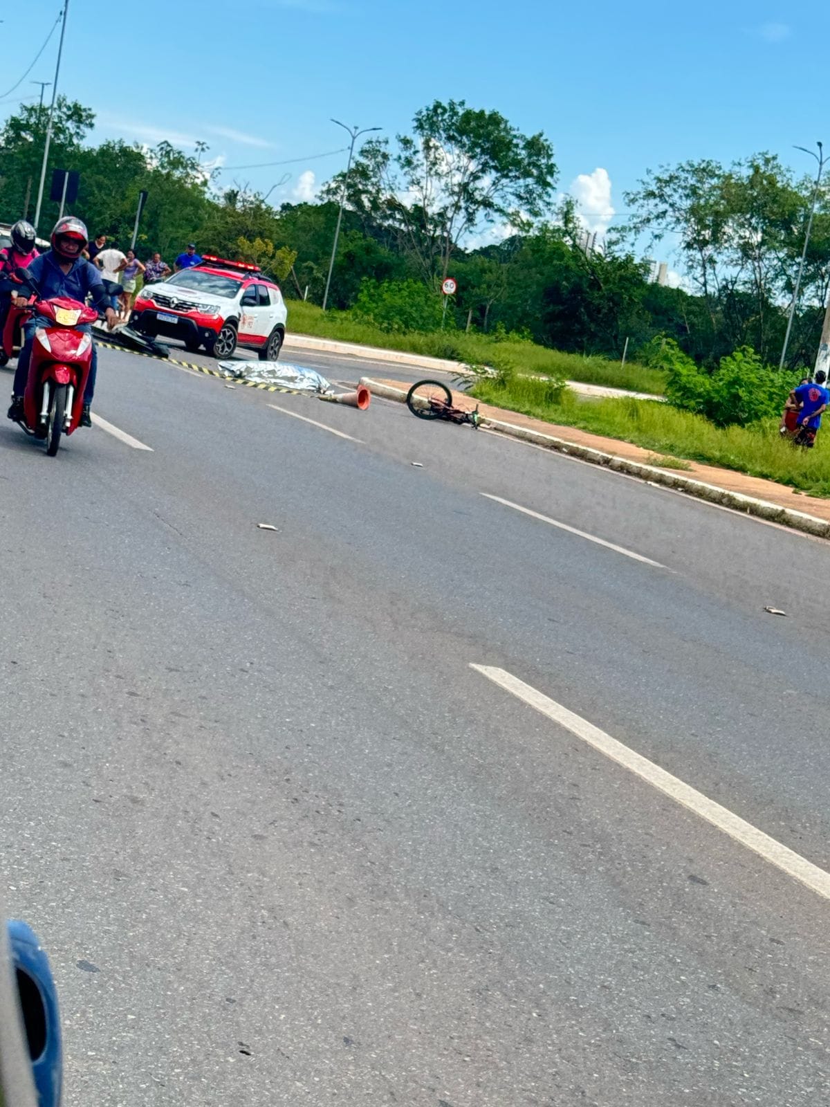 Ciclista morre atropelado por Fiat Uno na Estrada da Guarita em Várzea Grande