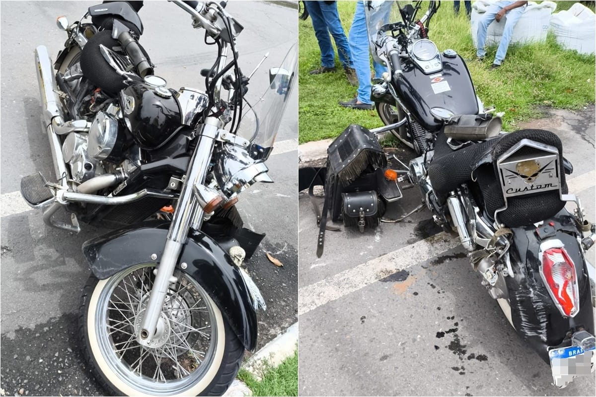 Idoso morre após ter moto atingida por caminhonete em avenida de Cuiabá