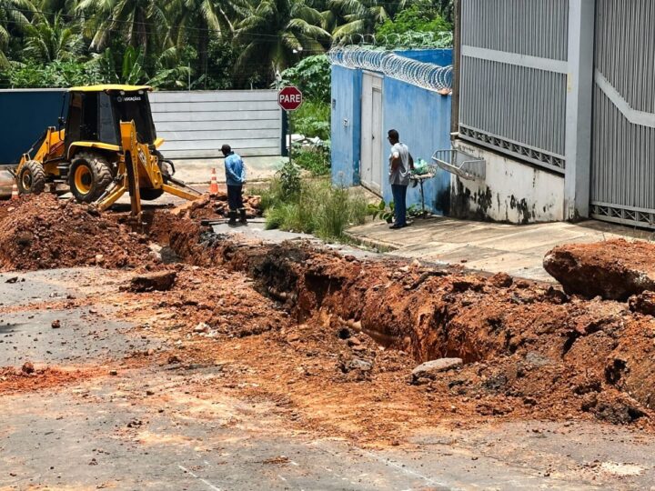 Manutenção de adutora afeta abastecimento de dezenas de bairros em Várzea Grande