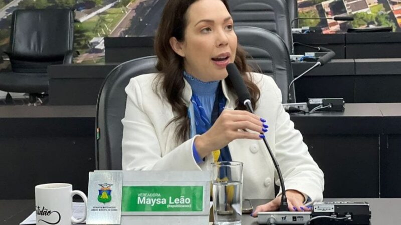 Maysa Leão promete atuar para barrar reajuste de 4,4% na tarifa de água em Cuiabá